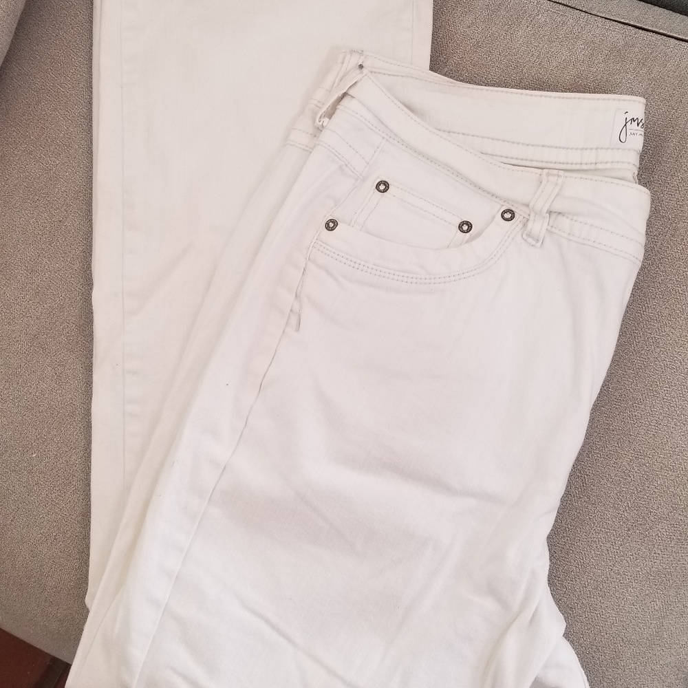JMS Modern Bootcut White Jeans-Great Condition